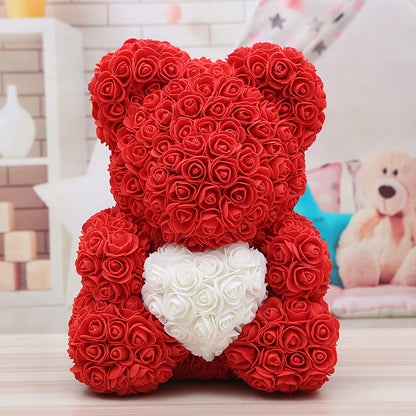 Bear Valentine'S Day Rose Bear Christmas Gift